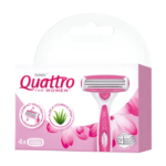شيك كواترو 4 ماكينة حلاقة نسائية للبشرة الحساسة 3 قطع
